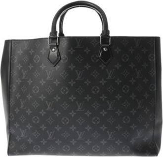 Louis Vuitton Black Gray Monogram Eclipse Monogram Eclipse Tote Bag (Pre-Owned)