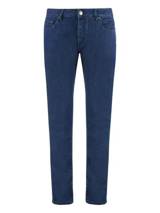 Moorer Jeans met vijf zakken - Blauw