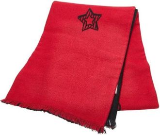 Gucci Pre-owned Scarves, female, Red, Size: ONE SIZE Pre-owned Wool scarves