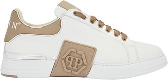 Philipp Plein Phantom Kick$ Lo-Top Sneakers - unisex - Sneakers - Wit - 41 EU - Leer - Schoenen