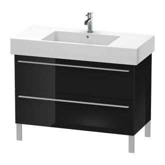 Duravit Duravit X-large Mueble De Pared 6544, 2 Extra&iacute;bles, 1000mm Para Vero 032910 (sin Pulir), Color (frente/cuerpo): Laca Negra De Alto Brillo - Xl65440404