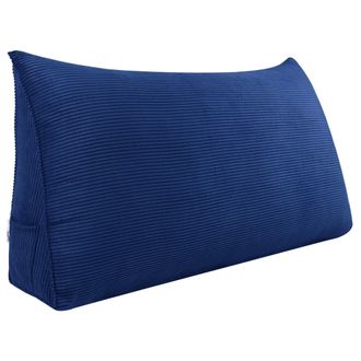 OEM Cuscino Da Lettura - Velluto A Coste Sintetico Blu Navy Cuscino Da Lettura - Velluto A Coste Sintetico Blu Navy 140 Cm