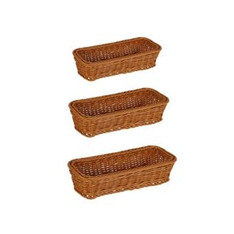 OEM Cesta De Rat&aacute;n Tejido, Cesta De Almacenamiento De Cubiertos, Soporte Para Palillos, Caja De Almacenamiento De Cucharas Y Tenedores, Organizador De Pla