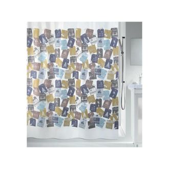 Spirella Cortina De Ducha Poli&eacute;ster Viaje 180x200cm Multicolor Spirella