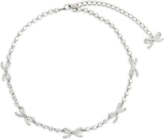 Self Portrait Collana con fiocco - Argento