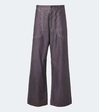 Maison Margiela Cotton wide-leg pants