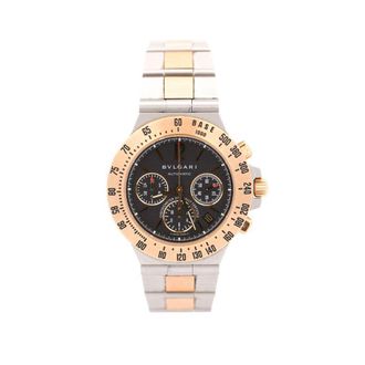 Bulgari Bvlgari Diagono Chronograph Black Dial Unisex Watch L 0040