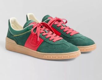 Valentino Garavani upvillage split and nappa leather sneakers