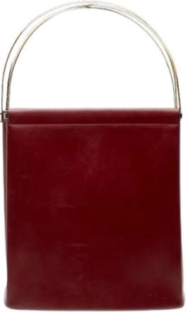 Cartier Pre-owned Handbags, female, Red, Size: ONE SIZE Pre-owned Vintage Leather Handbag