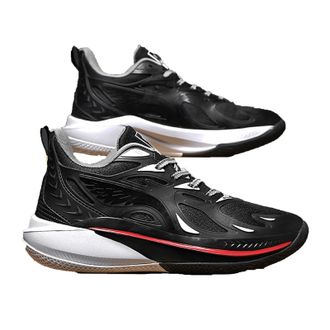 Generic Unisex Indoor Outdoor Training Sneakers - Professional Anti-Slip Basketball Shoes - Stylish Comfortable Commute Shoes (Black,6.5)