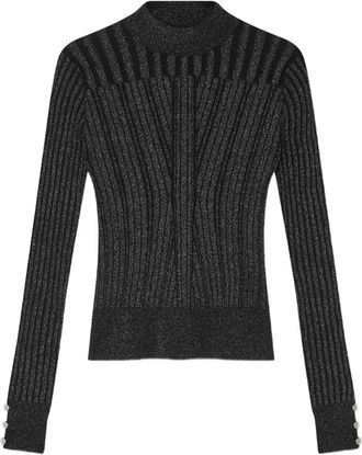 Versace Maglione con bottoni - Nero