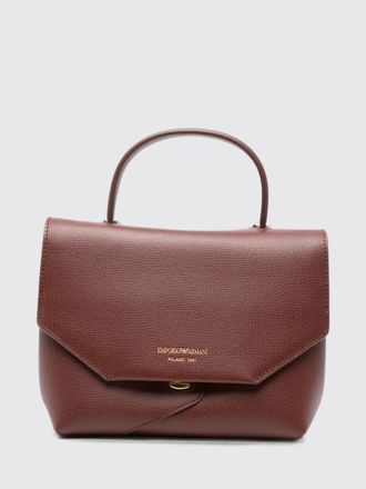 Emporio Armani Mini borsa a mano 1981 in pelle a grana con logo laminato