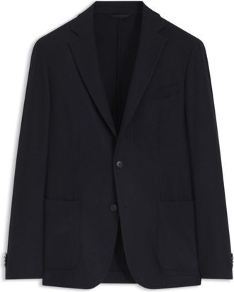 BOSS Slim-fit blazer in washable performance-stretch flannel