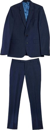 Paul Smith Soho Pinstriped Wool And Linen Suit