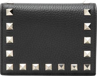 Valentino Garavani Rockstud Flap French Wallet - Dames - Portefeuilles - Zwart - ONE Size - Leer - Accessoires