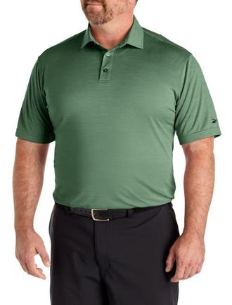 Reebok Big & Tall Performance Heather Polo Shirt in Field Green at Nordstrom, Size Xx-Large