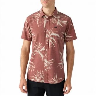 O'Neill Mens Traveler Upf Traverse Short Sleeve Standard Shirt In Ginger Bread