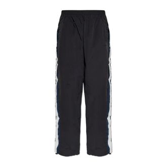 VETEMENTS Wide Trousers, male, Black, Size: XL Trousers with Side Stripes