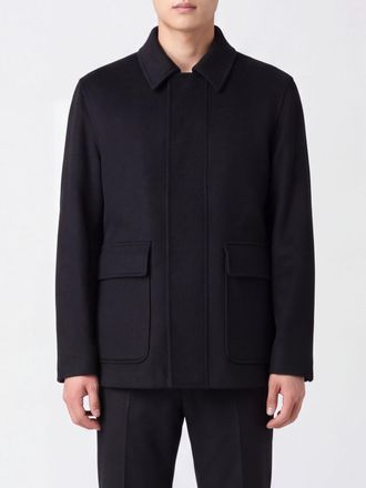 Lardini Cappotto corto monopetto in 100% lana vergine con chiusura a scomparsa