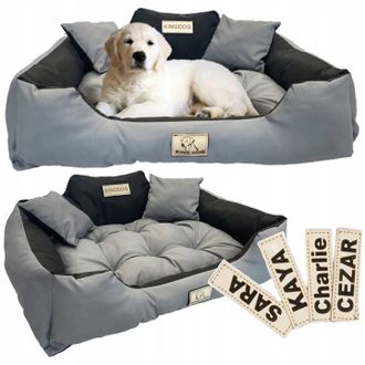 OEM Cama-sof&aacute;-parque Para Perros Y Gatos, Impermeable + Nombre 130x105 Cm