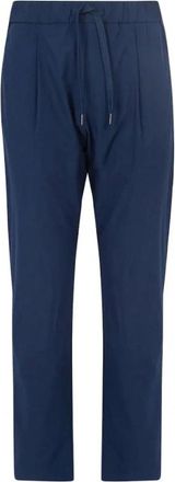 Herno Tapered Broeken - Dames - Vrijetijds broeken - Blauw - XL - Broeken