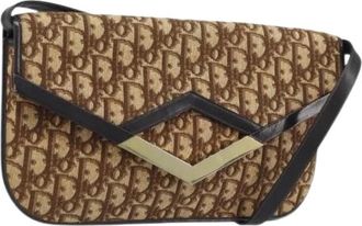 Dior Pre-owned Shoulder Bags, female, Brown, Size: ONE SIZE Pre-owned Vintage Shoulder Bag