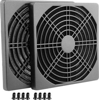 OEM Coperchio Per Slot Pci Con Viti E Copertura Per Ventola Con Filtro Antipolvere Ultrasottile (2 Scatole Filtro, 120 X 120 Mm, Nere)