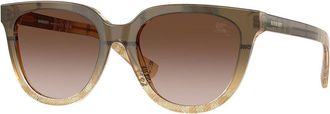 Burberry BE4469F Asian Fit 420113 Womens Sunglasses Brown Size 53