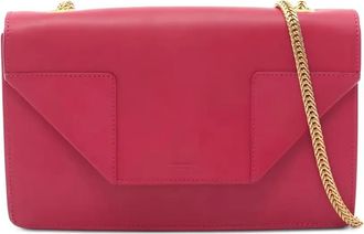 Saint Laurent 2000s chain leather shoulder bag - Pink