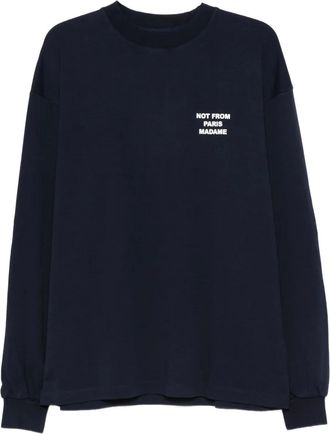 Drôle de Monsieur T-shirt a maniche lunghe - Blu