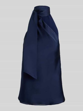 Lauren Ralph Lauren Shaped Fit Top mit Schn&uuml;rdetail in Dunkelblau, Gr&ouml;&szlig;e 36