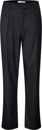 Gestuz Paulagz Mw Pants Noos - Dames - Straight fit broeken - Zwart - M - Leer - Broeken