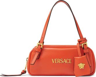 Versace Borsa Tag Bowling mini - Arancione