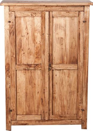 Biscottini International Biscottini - Gabiente De Estilo Country De Madera Maciza De Tilo Acabado Con Efecto Natural 68x25x98 Cm