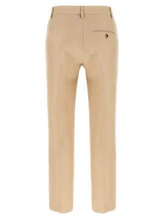 Alberto Biani Linen Blend Chinos - Beige