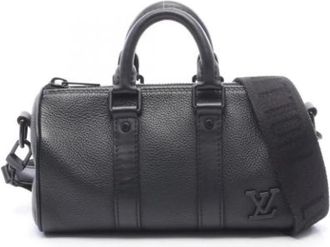 Louis Vuitton Pre-owned Vintage Leren Handtas - Heren - Vintage Handtas - Zwart - ONE Size - Leer - Vintage