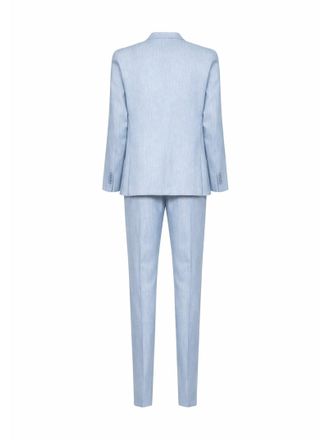 Tagliatore Mens Suit Montecarlo Light Blue Linen Blend Suits