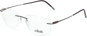 Silhouette 5561 LF Optisch Montuur - unisex - Brillen - Grijs - 56 MM - Accessoires