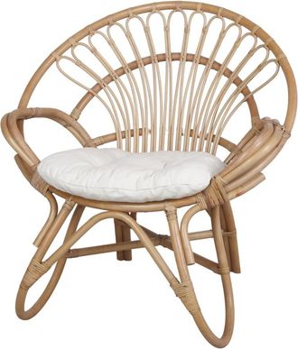 MisterWils Silla De Ratán Natural Circle - Natural - 89x85x75