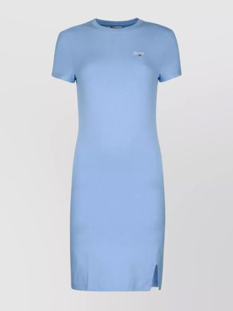 Tommy Hilfiger short sleeve crew neck dress with side slit