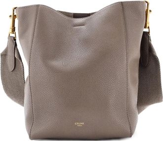 Celine Sangle Seau Bag Calfskin Small shoulder bag - Beige