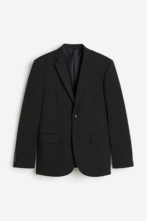 H&M Einreihiger Blazer in Slim Fit - Schwarz