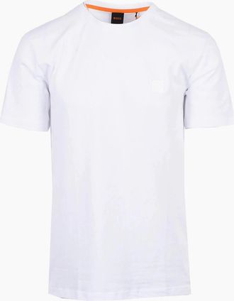 HUGO BOSS Mens Boss Orange TALES T-SHIRT WHITE - Size: 46