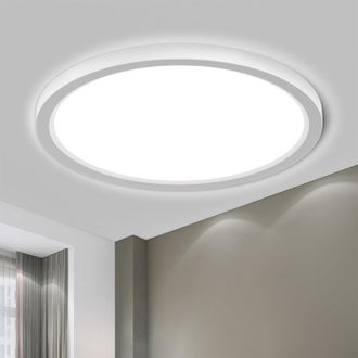 OEM Lqwell Plafonnier Led, Lampe De Salle De Bain &Eacute;tanche Ip44 Ronde Plate 18w 6000k 1980lm Lampe Simple Moderne Mince Pour Salon Chambre Cuisine Balcon C