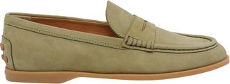 Tod's Tods Green Suede Loafers