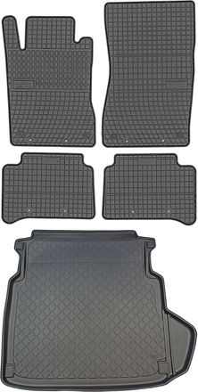 OEM Juego De Alfombrillas De Goma Para Coche Y Alfombrilla Para Maletero Para Mercedes Clase E W211 Sed&aacute;n (febrero De 2002)