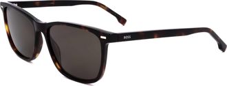 HUGO BOSS Mens 56 mm Brown Sunglasses