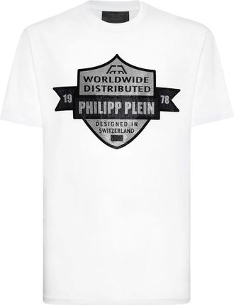 Philipp Plein Heren, Tops, Wit, Maat: 2XL Katoen