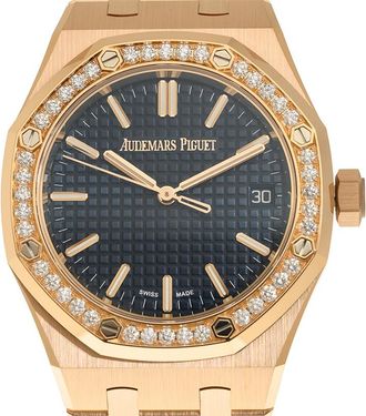 Audemars Piguet Royal Oak Automatic Diamond Blue Dial Unisex Watch 15551OR.ZZ.1356OR.05