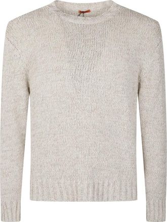 Barena Ronde hals knitwear - Heren - Ronde hals truien - Beige - L - Truien & Vesten
